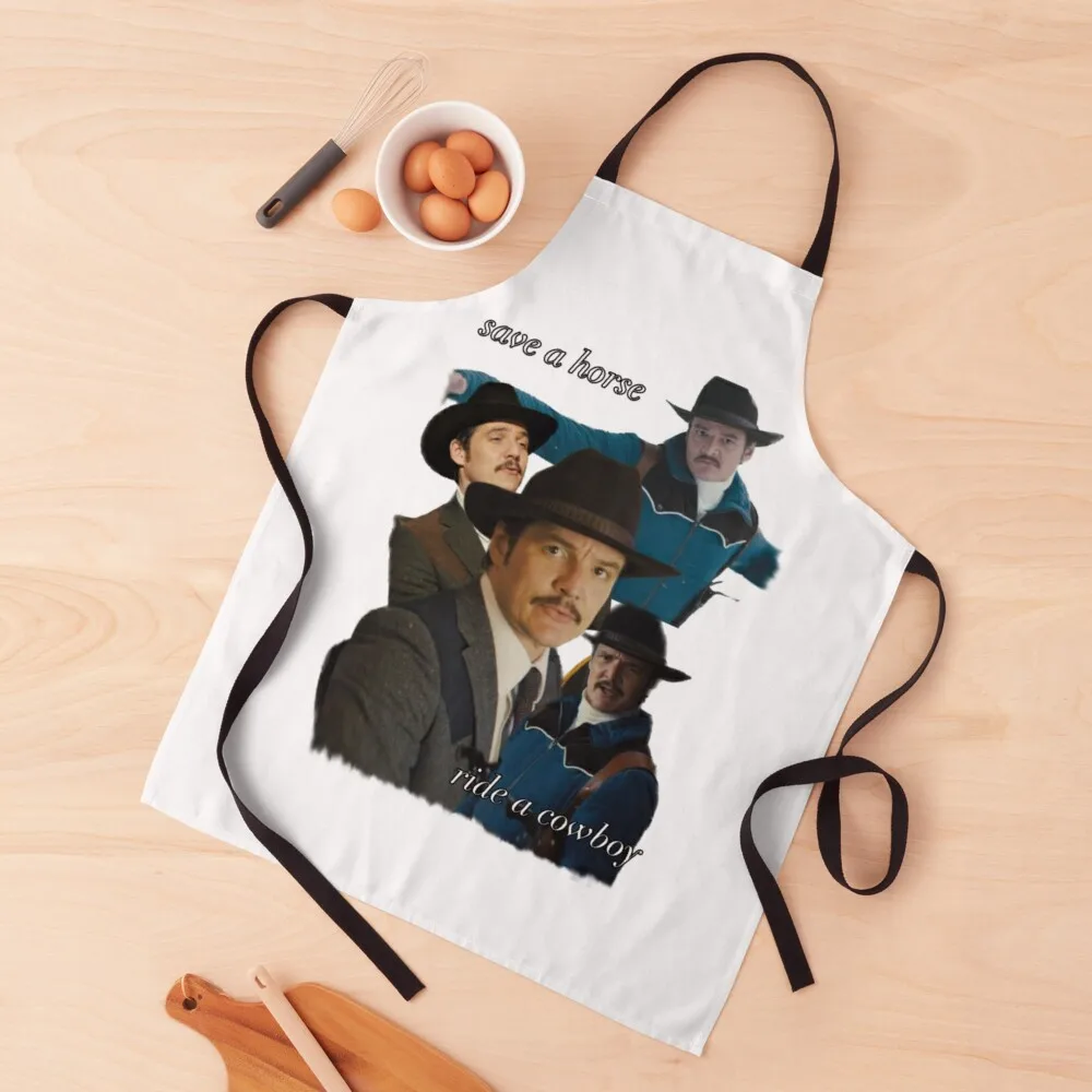 

pedro pascal save a horse ride a cowboy Apron New year's Hairdresser Apron