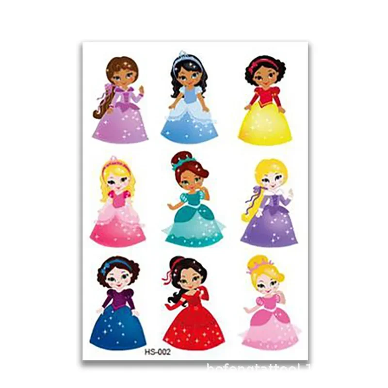 Tattoo Sticker 1Pcs Glitter Cartoon Unicorn Mermaid Temporary Waterproof Art Fake Decoration