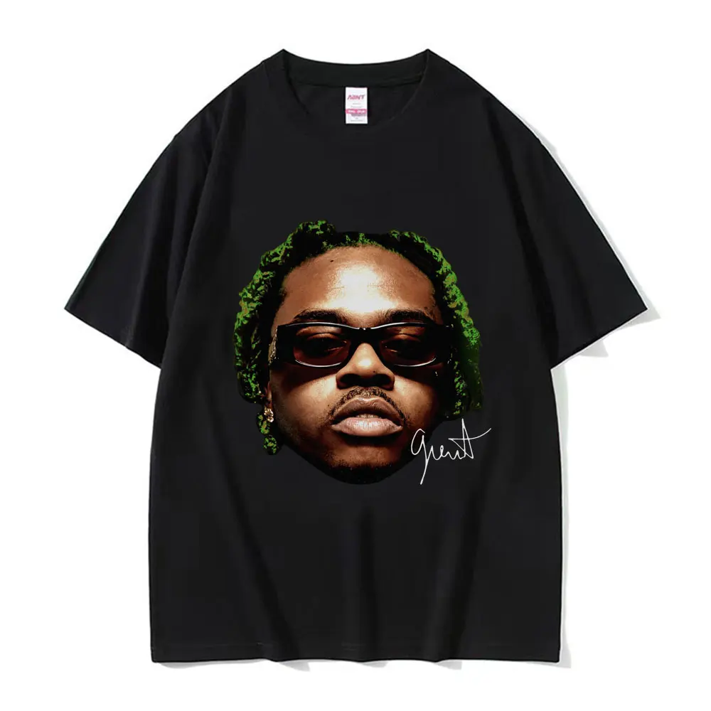 

Футболка Rapper Gunna Graphic Мужская, модная тенниска из хлопка в стиле хип-хоп, Повседневная футболка оверсайз с графическим рисунком, уличная одежда в стиле Харадзюку