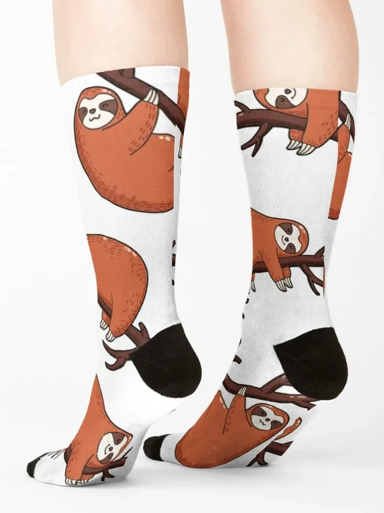 cute sloth Socks Antiskid soccer hiking Socks Women Men's
