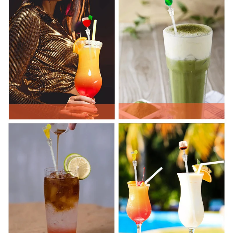 Stirring Acrylic Stirrers 10PCS Kitchen Bar Tool Juice 23cm Party Cocktail Drink Mixer Swizzle Stick Wine Agitators bar tools