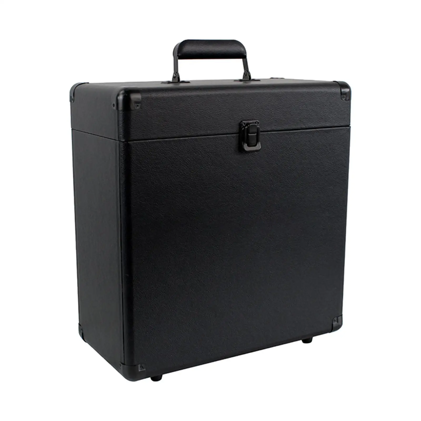 VinylRecordStorageCase12inchPULeatherHoldsupto50VinylAlbums