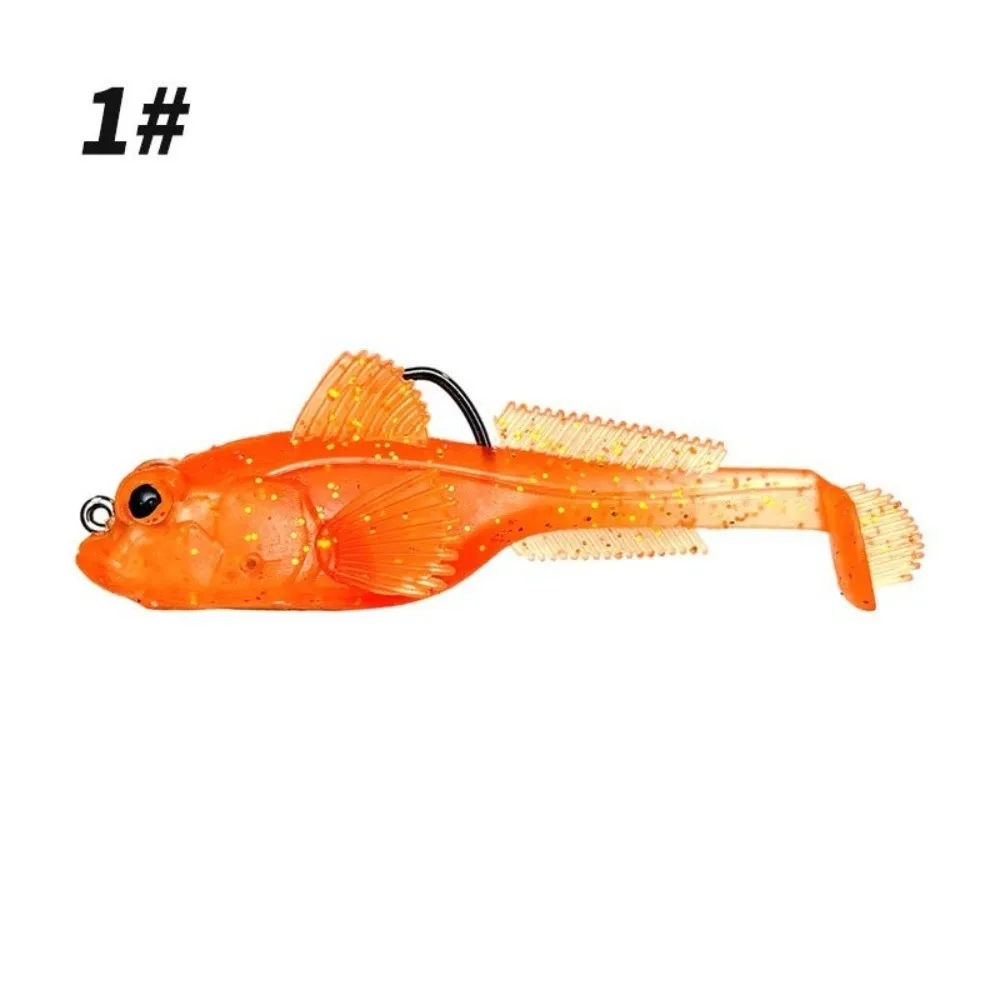 2pcs 9g Weight Silicone Goby Lure 12g Weight Perch Tackle TPE Fishing Lure Soft Material Jig Hook Swimbaits Jigging Technique