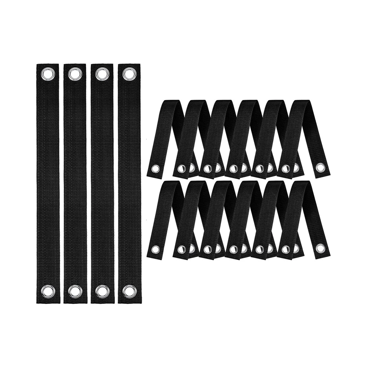 

16 шт., 15,74 дюйма, крепление на дерево с люверсами для рыбалки, рыбалки, Новые посадки, саженцы и защита от урагана