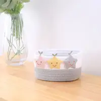 2 pieces of L+M woven basket table storage, cosmetics storage box, storage basket, bedside key table storage basket 2