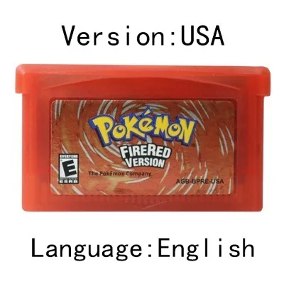 Pokemon  GBA,Emerald,tarjeta de consola de 32 bits,Esmeralda,rubí,zafiro de hoja verde,varios idiomas LeafGreen 5