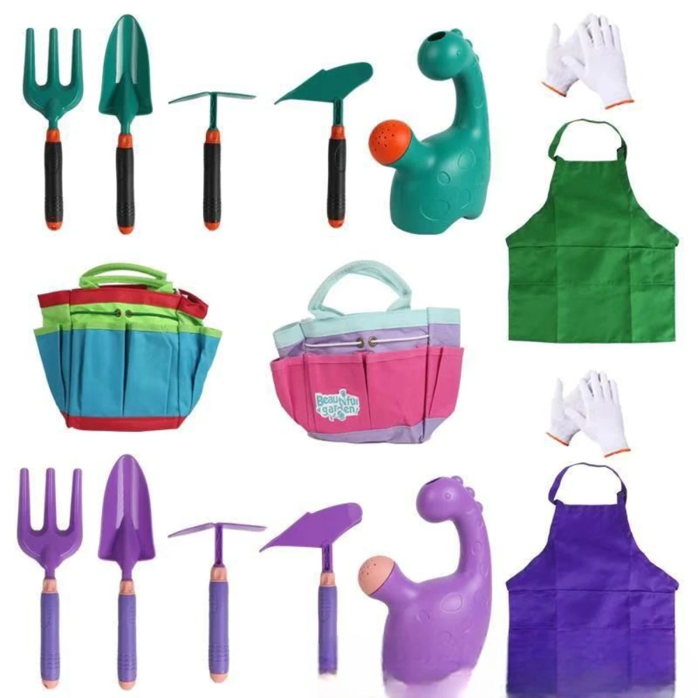 WizKidz Kids Gardening Tools Outdoor Playset Backyard Fun Boys Girls DIY Garden Building Preschool Activities and Learning Gift