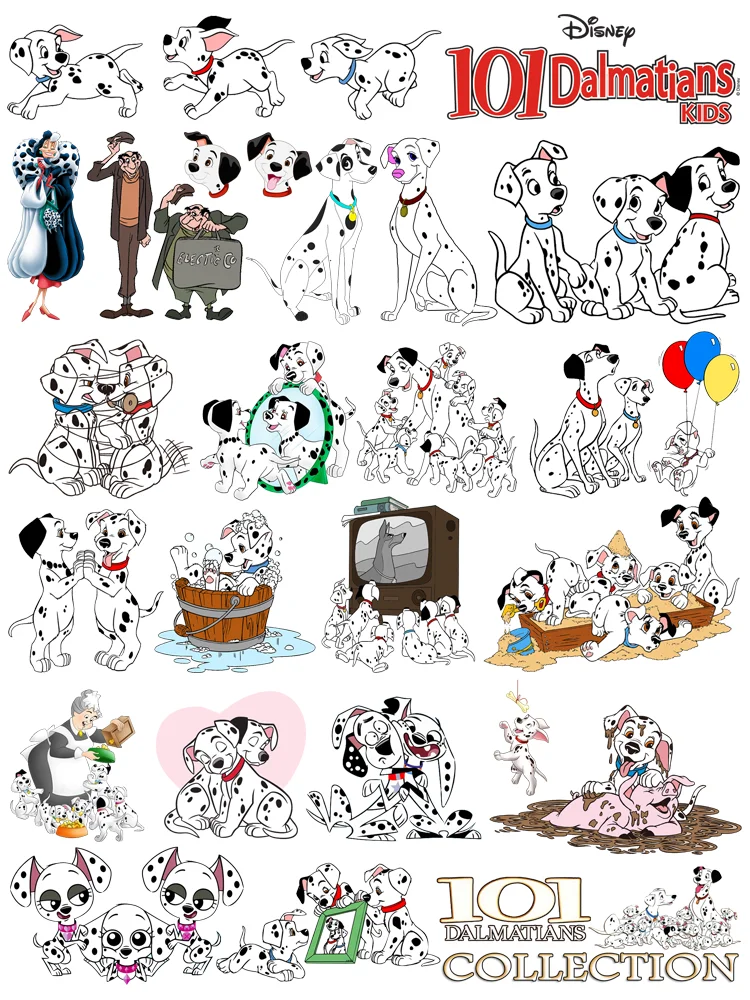 Disney pegatinas de d lmatas para ropa parches para planchar impresi n 