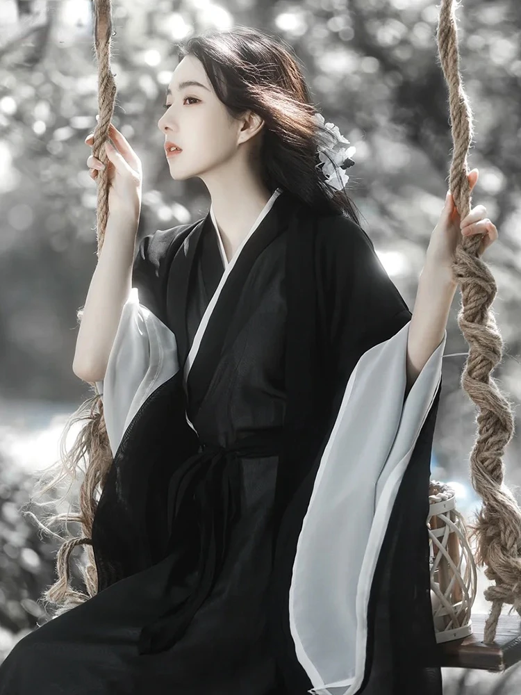 

Black Hanfu Women Tang Suit Ancient Costume Han Dynasty Oriental Princess Dress Elegance Tang Dynasty Dance Wear Fairy Clothes