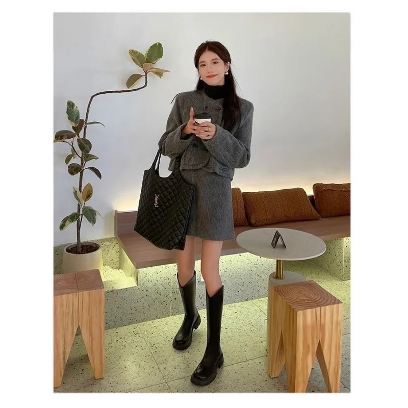 Real Soft Leather Boots 2025 Autumn And Winter New Knight Boots Height Increasing And Slimming Boots Thick Soled High Boots Long