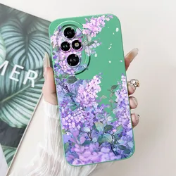 Luxury Marble Moon Frosted Shockproof Silicone Case - Soft Protective Bumper Cover for Honor 200 (TYlv1772)