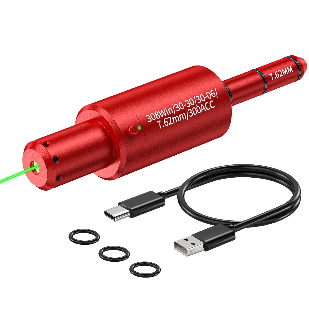7.62 Dual-Purpose Magnetic Suction Laser Training Bullet Red Dot Dry Powder Laser Training Ammunition Gun Practice