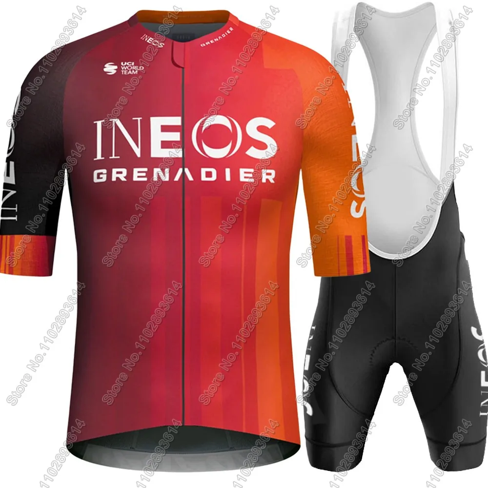 Maillot Ineos Grenadier 2025 Cycling Jersey Set Short Sleeve Mens Spain Team Cycling Clothing Road Race Bike Shirts Suit MTB 5