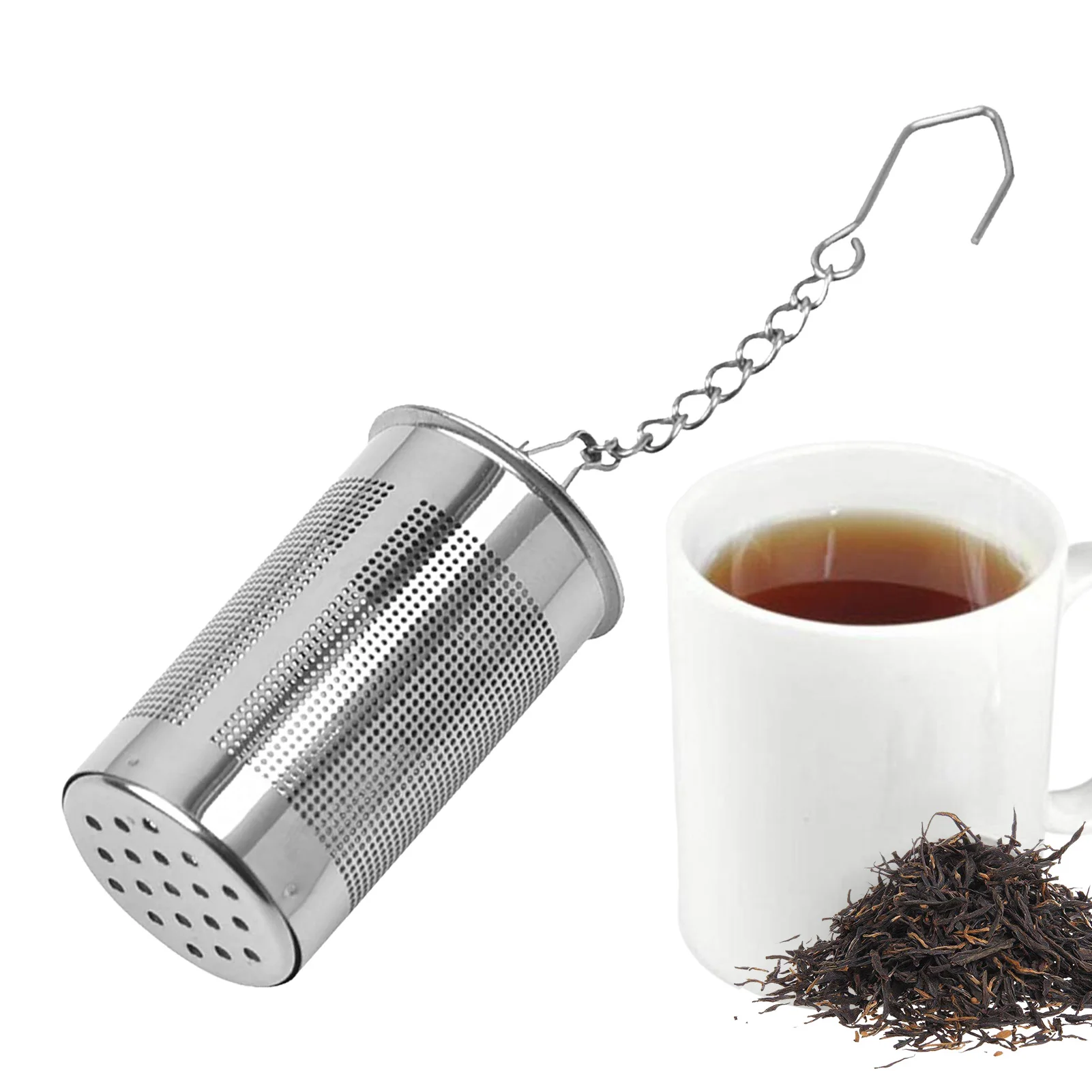 Tea Steeper Extra Fine Mesh Metal Tea Infuser Extended Chain Hook Strainer Loose Holder Filter For Black Green tea infuser,tea strainer,tea filter
