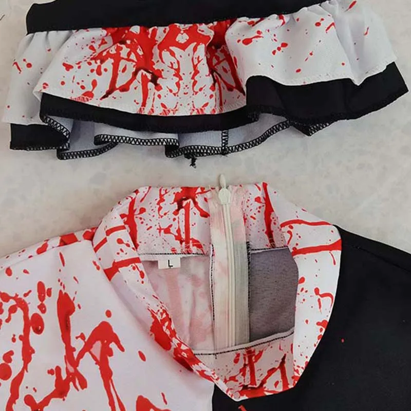 Men Halloween Costumes Art The Clown Cosplay Costume Movie Terrifierr 2 Bloody Jumpsuit Male Jumpsuit Horror Outfits - 4