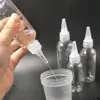 10-200ml Empty Dropper Bottle Transparent Plastic Refillable Nozzle Dropper with Cap Small Extrusion Bottle Portable Packing 1
