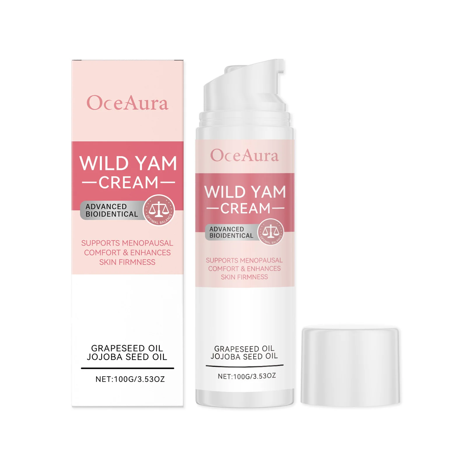 Wild Yam Cream For Hormone Balance Menopause Soothing Reduce Hot Flashes Women Body Balance Support Progesterone Relief Cream