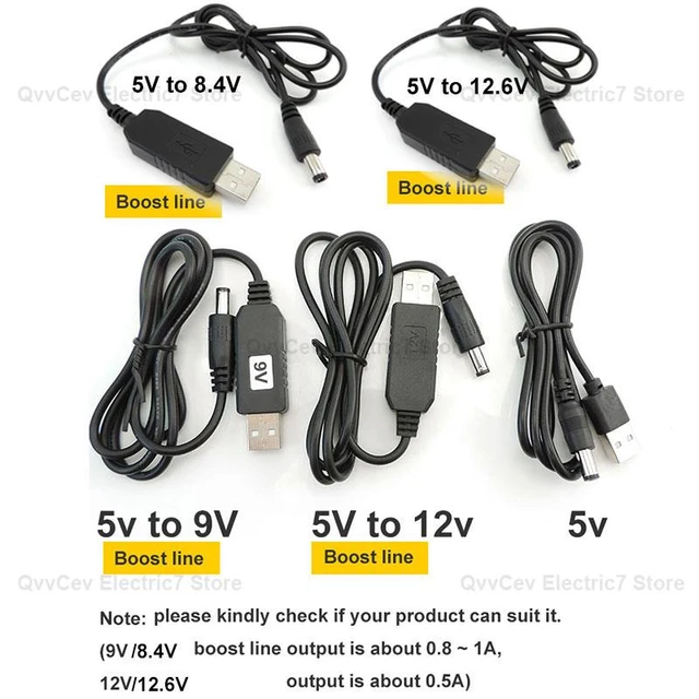 USB 5V to 24V 5.5x2.1mm Step-Up Boost Converter Voltage Power