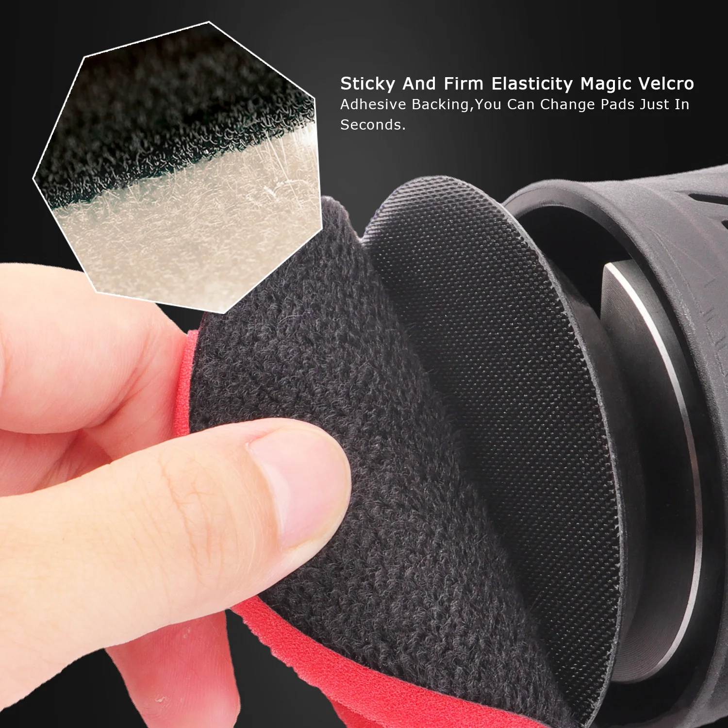 SPTA New Model CP301 3" 80mm Electric Mini Car Polisher 710W 8mm 9mm 12mm Orbit Dual Action Polishing Waxing Machine