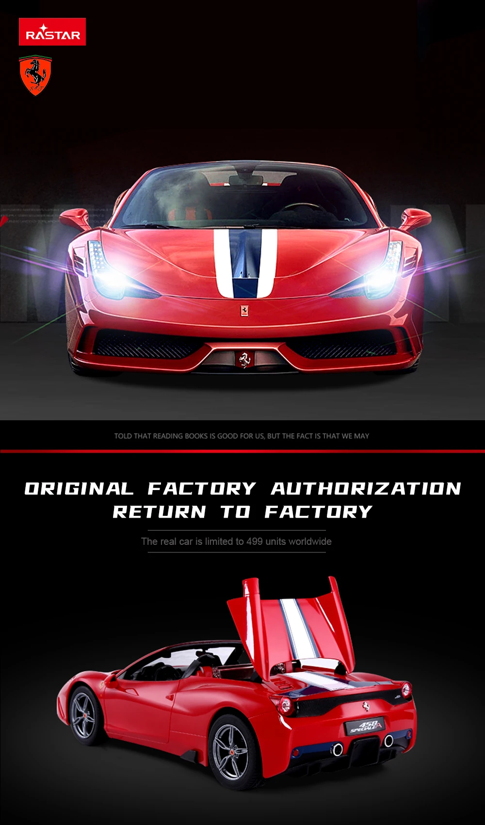 フェラーリ 458スペシャルA 電動オープンカー開閉ラジコン