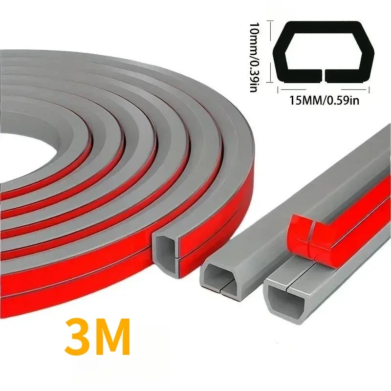 자가 접착식 케이블 보호대 - 벽과 바닥용 전선 관리 시스템, 설치 용이, 세 가지 색상 옵션