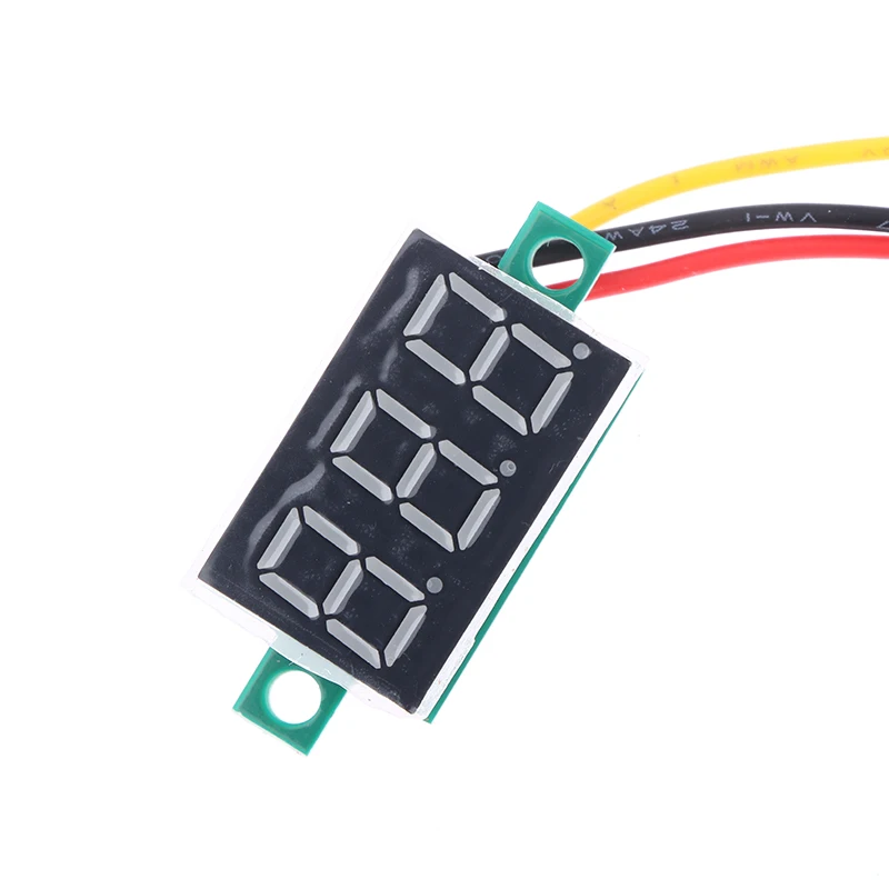 2PCS 0.36 DC LED 디지털 전압계 0 100V 전압 측정기 자동차 모바일 전원 전압 테스터 감지기 12V