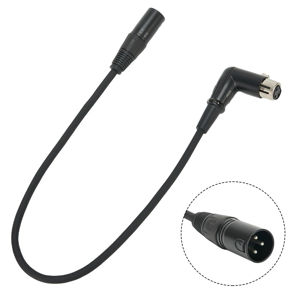 

XLR Power Adapter Cable Adapter Cord Male Connector 3Pin XLR Male To Right Angle Female For Speakers Microphone Mixer Camcorder