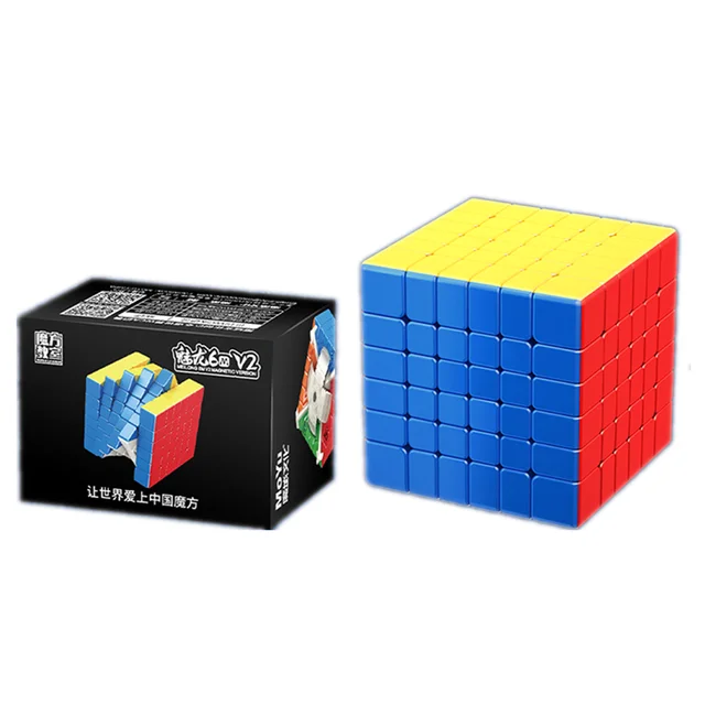 Meilong 6x6 V2 Magnetic Version Magic Cube New Size 61mm Meilong 6x6  Professional Cubo Magico Puzzle Toy For Children Kids Gift - AliExpress