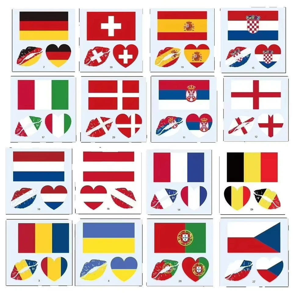 High Quality PVC Waterproof Germany Flag Stickers