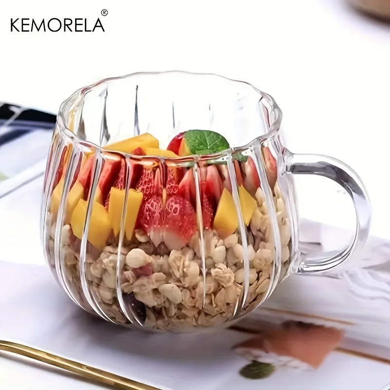 Pumpkin Shaped Glass Cups High Borosilicate Glass Water Cup 300ml