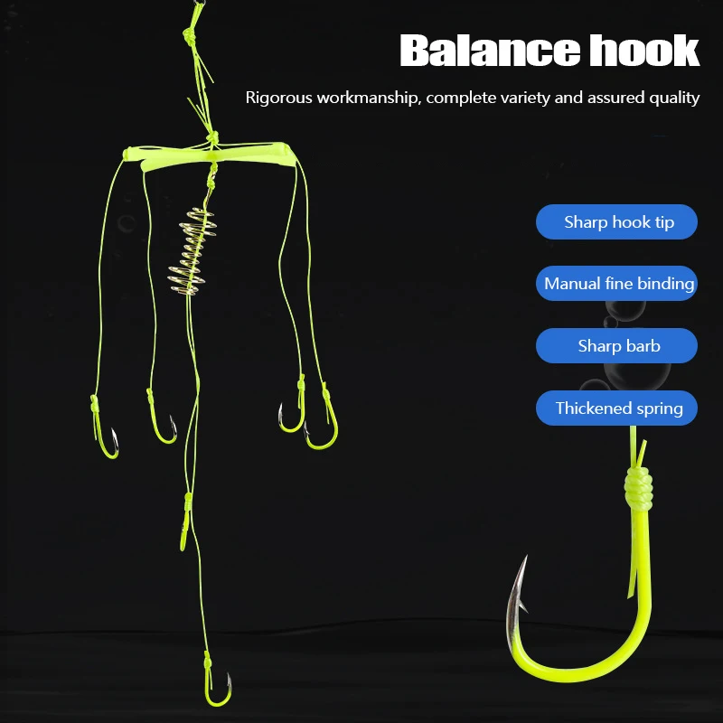 

1Pcs Explosion Hook Fishing Hooks Set Outdoor Baits Cage Basket Feeder Holder Fishhook Anzol Tackle Carp Accessories Tools