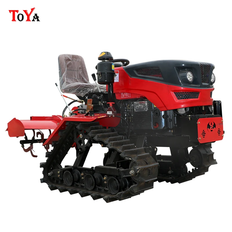 

Spot agricultural tracked multifunctional micro tiller for trenching, fertilization, backfilling, and trenching. Customised