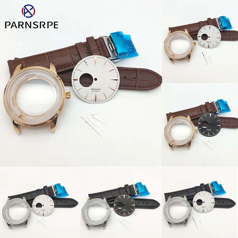 40mmMensMechanicalWatchKitHandsAsepticSkeletonDialCaseStrap