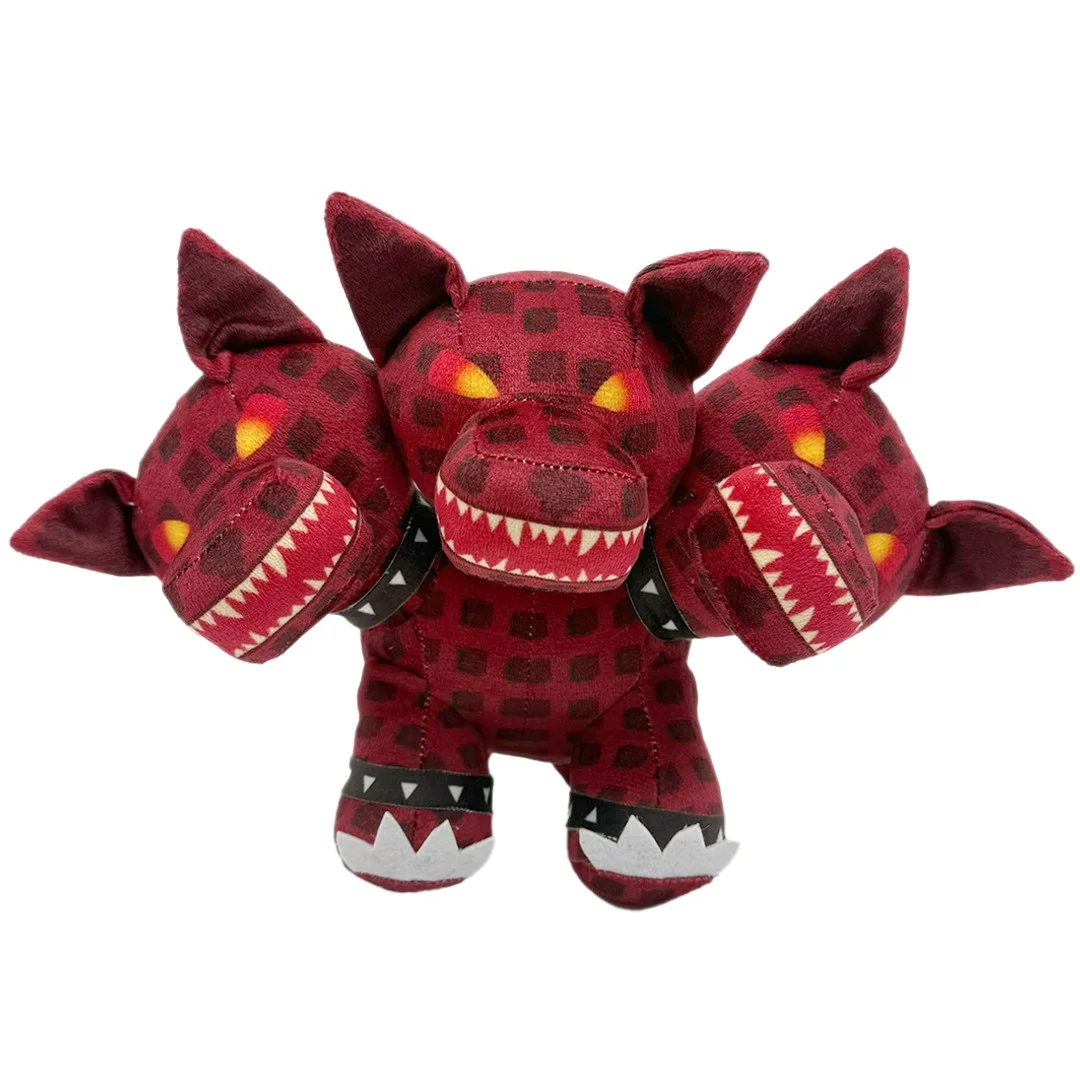 Kawaii Game Steal a Brainrot Cerberus Plushie Stuffed Doll Toys Peripherals Soft Red Monster Cerberus Plush Doll Pillow Room Dec
