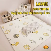 2cm Thickness BPA Free Baby Playmat Foldable Crawling Mat XPE Child Puzzle Mat Easy Storage Play Mat 2