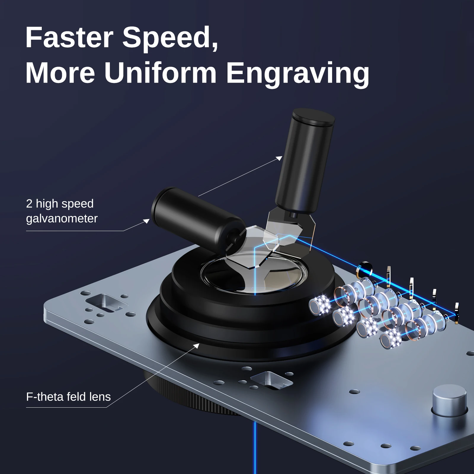 Raymoto R1 10W/20W ポータブルレーザー彫刻機、使いやすい高速彫刻