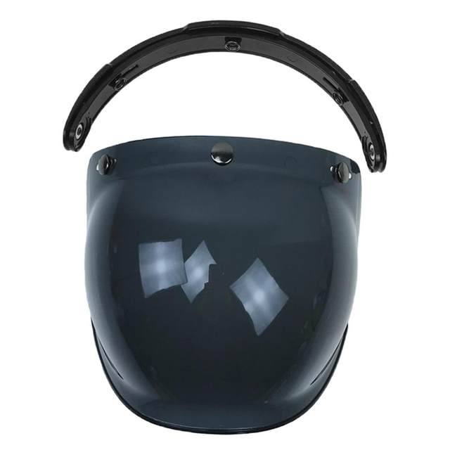 Motorcycle Helmet Visors Bubble 3 Up Open Face Anti-Fog