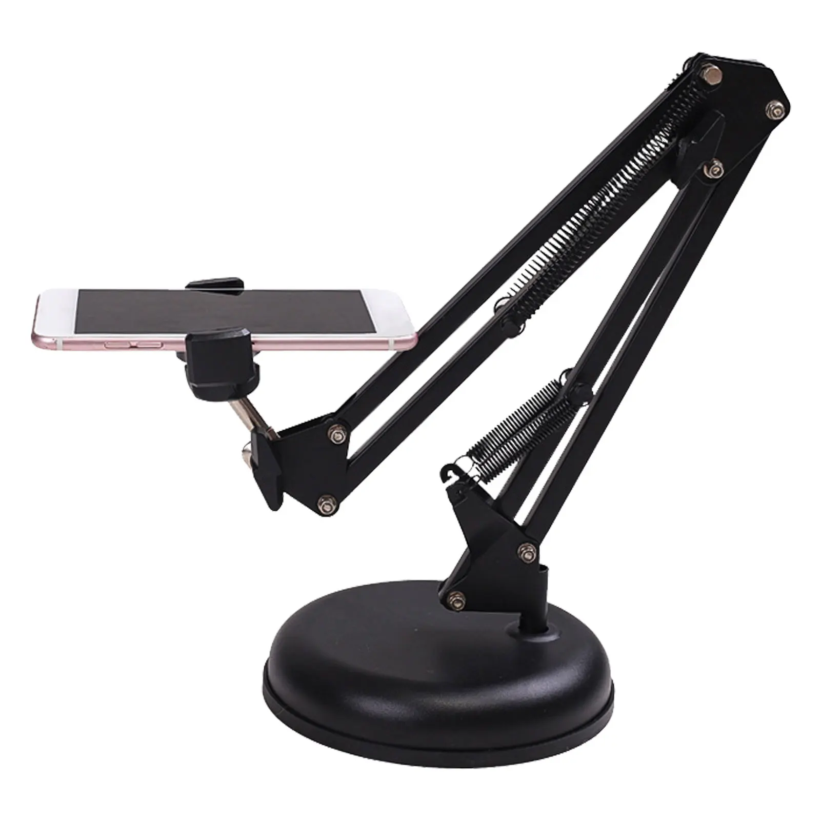 Telescopic Desk Stand 360Rotation With Phone Holder Flexible Arm