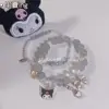 TAKARA TOMY 2022 New Cartoon Hello Kitty Beaded Crystal Bracelet Cute Sweet Girlfriend Gift 3