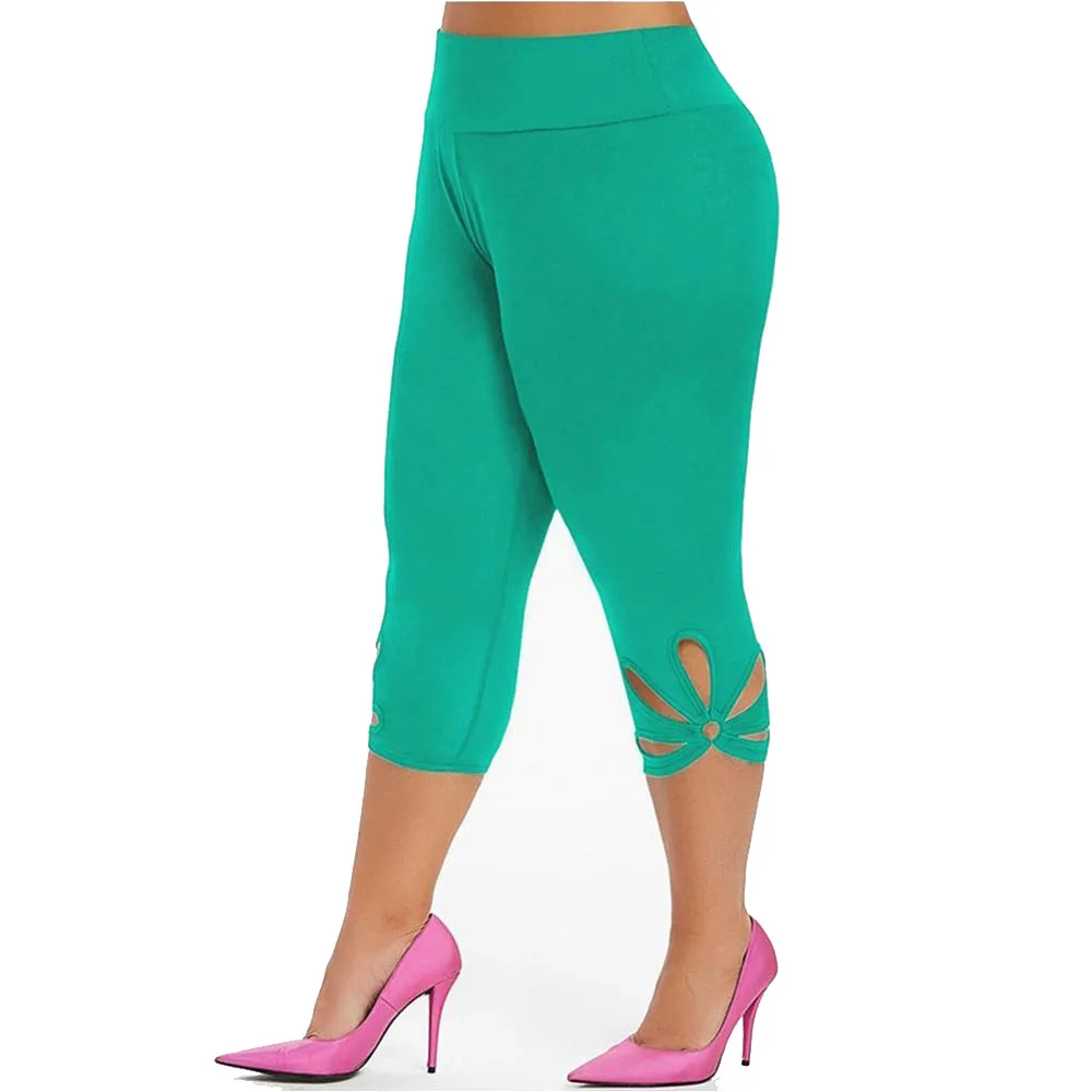Women's Capri Active Legging High Waist Yoga Pants Tummy Control Workout Running Stretch Yoga Leggings Capris Pants Sweatpants