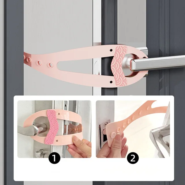 Pet Door Stopper for Cats & Dogs - Adjustable Gap Holder No Drilling Anti-Scratch Door Guard | Safe Entry Exit Pet 4
