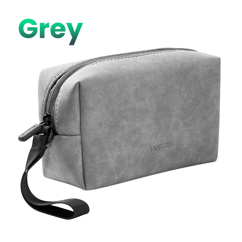 UGREEN Leather Organizer Bag for Digital Accessories and Chargers