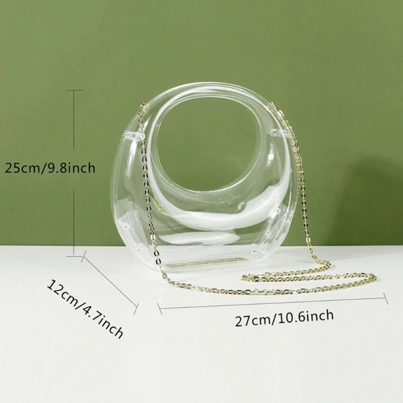 2024 New Clear Acrylic Shoulder Bag Functional and Fashionable Evening Bags Clutch Purse