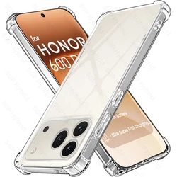 Clear Crystal TPU Soft Cover with Camera Protection for Honour 600 5G (Transparent)