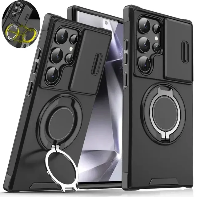 Samsung Case with Ring Stand & Camera Guard 1
