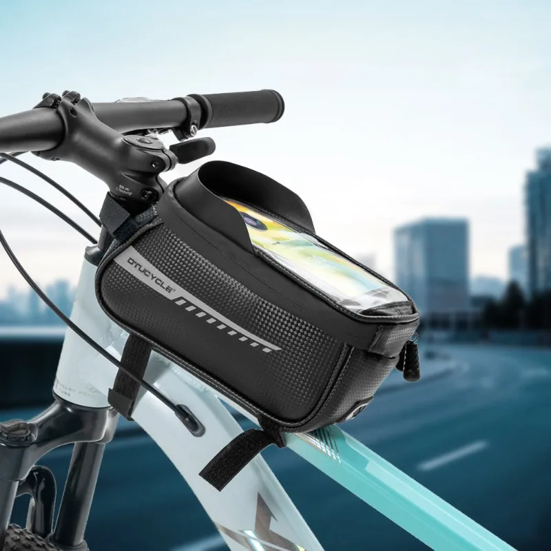 Tough and Durable Bike Handlebar Bag with Phone Touch Screen Saddle Bag for Mountain Bike Bag
