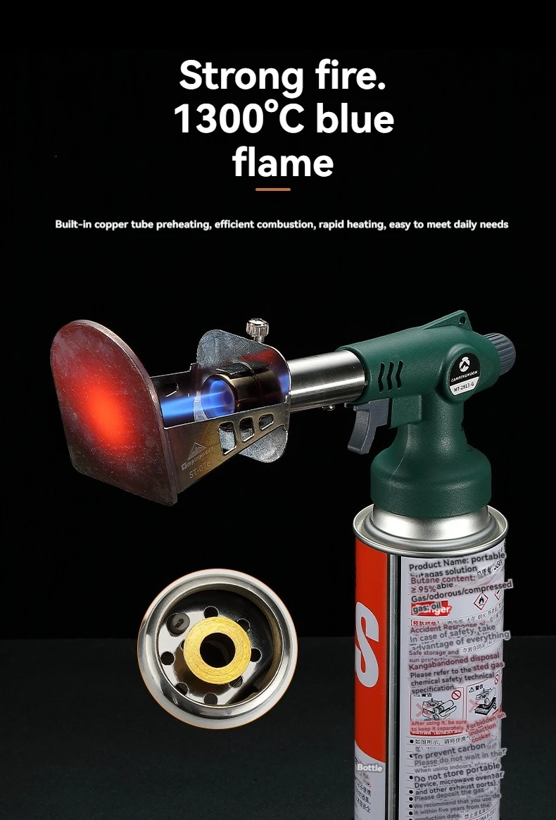 CAMPINGMOON MT-2913 Camping Point Carbon Outdoor Barbecue Backen Inverted Igniter Handheld Patrone Spitfire Gun – Detail 6
