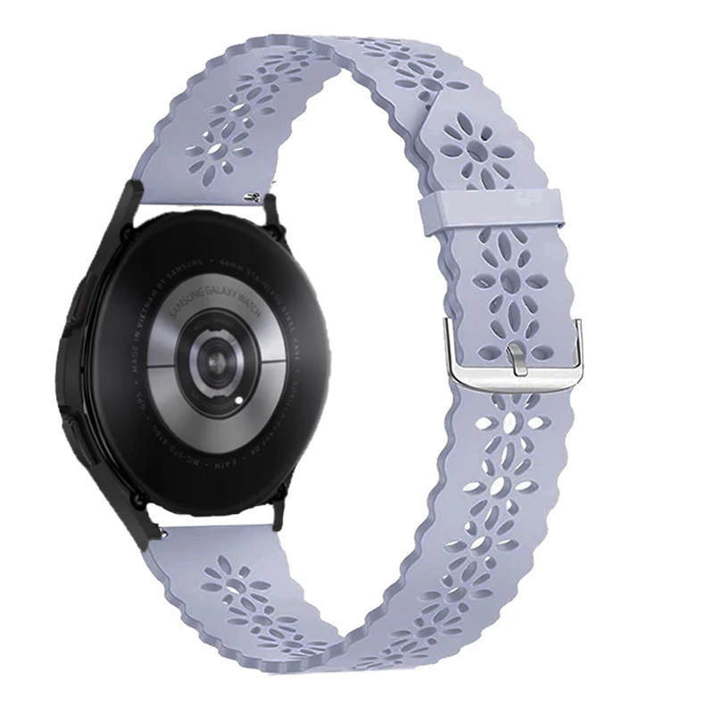 Women's Sport Lace Silicone Watch Strap - Stylish Bracelet Design, 20mm/22mm Band