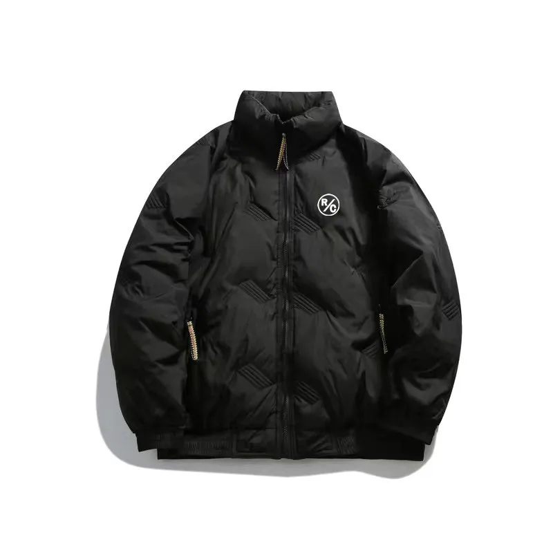 

Men Golf Wear 2023 Winter Thickened trendy casual loose standing collar men's style Windbreaker Golf Jacket Men's Golf Clothes