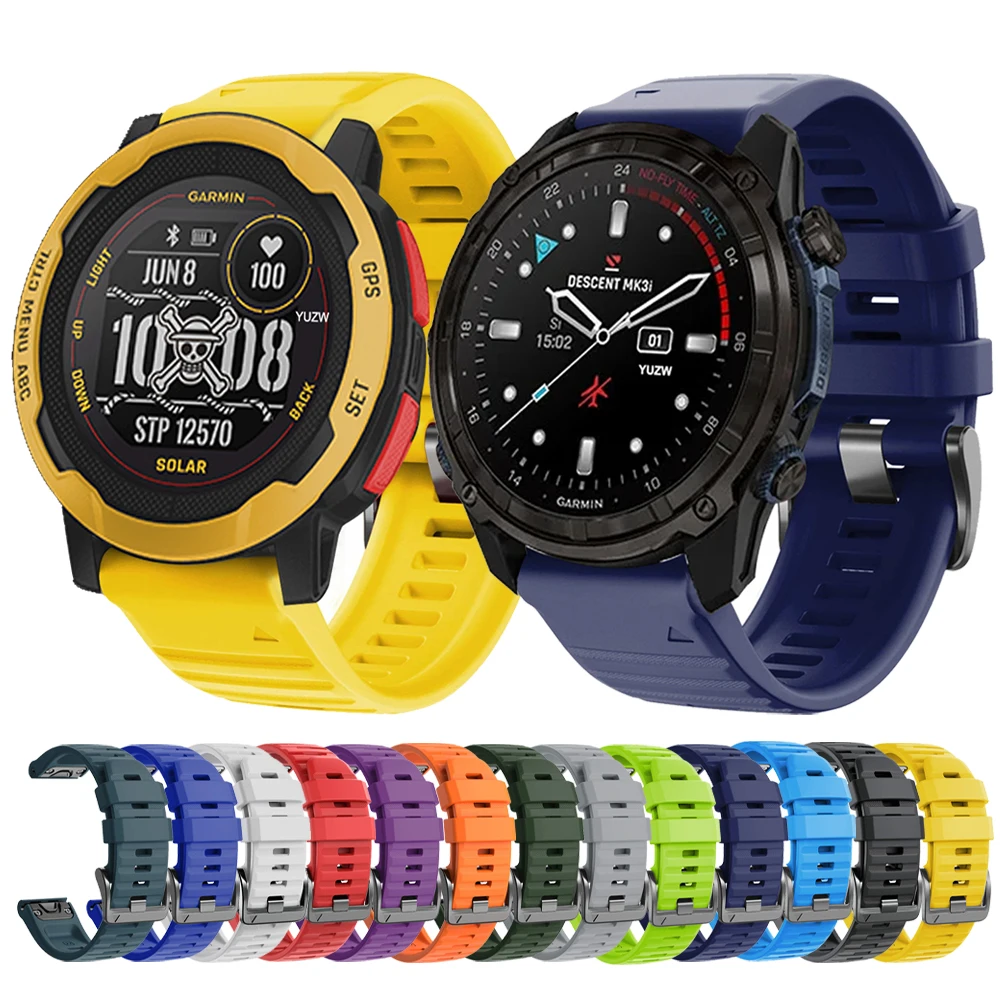 Quickfit Armband Für Garmin Fenix/Enduro – 26 Mm, Orange, Silikon & Nylon Mix